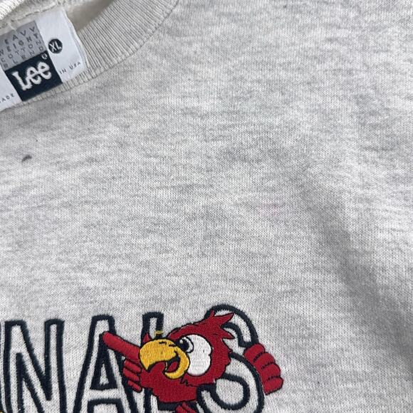 Vintage Mount Pleasant High Cardinals Sweatshirt Mens L NCAA College Lee 90s - Picture 3 of 10